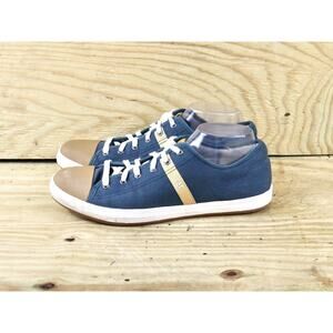 Caterpillar Mens Shoes 10 Wide Blue Canvas Checklist Sneakers